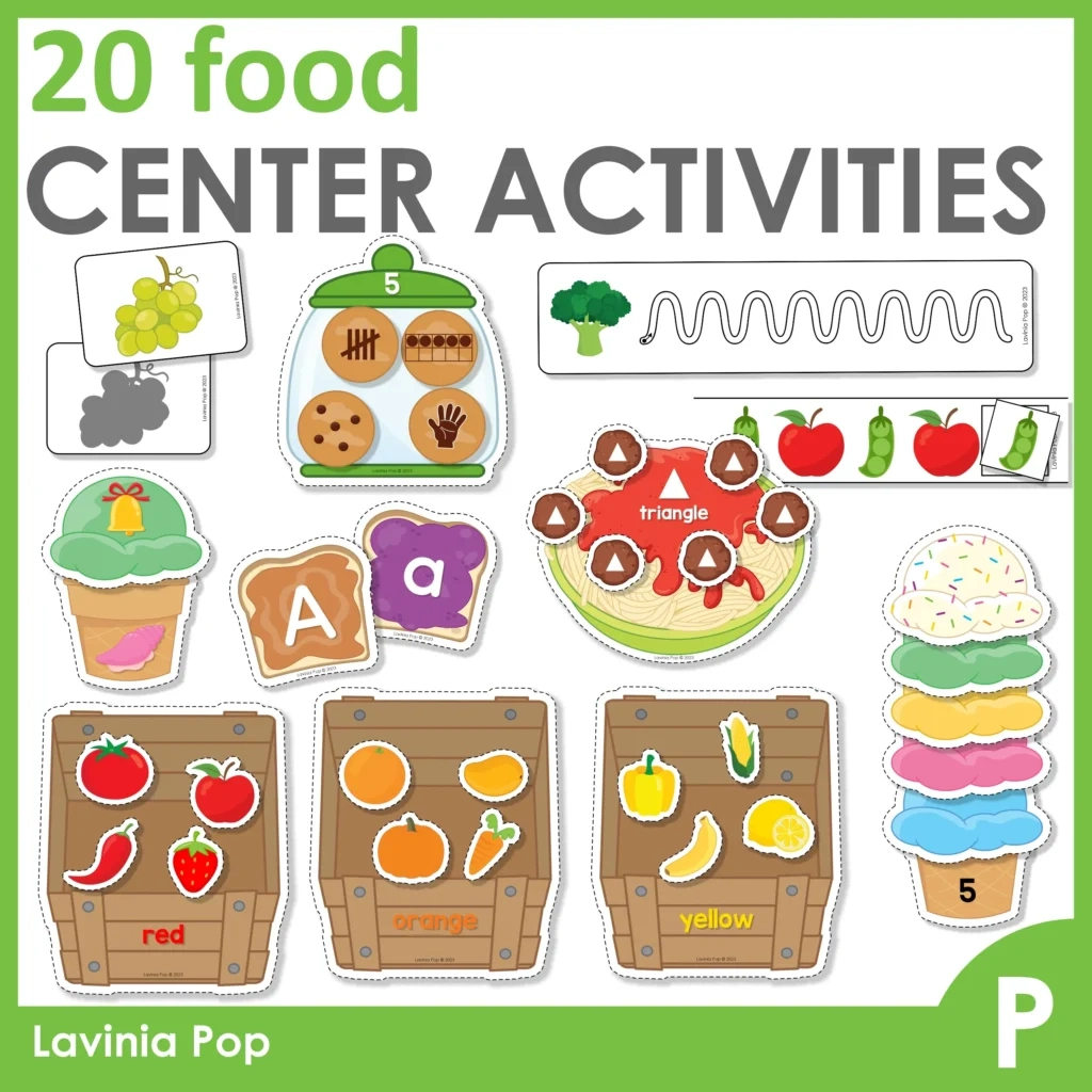 Printable Food Activities For Preschool with Printable Healthy Food Activities For Preschoolers