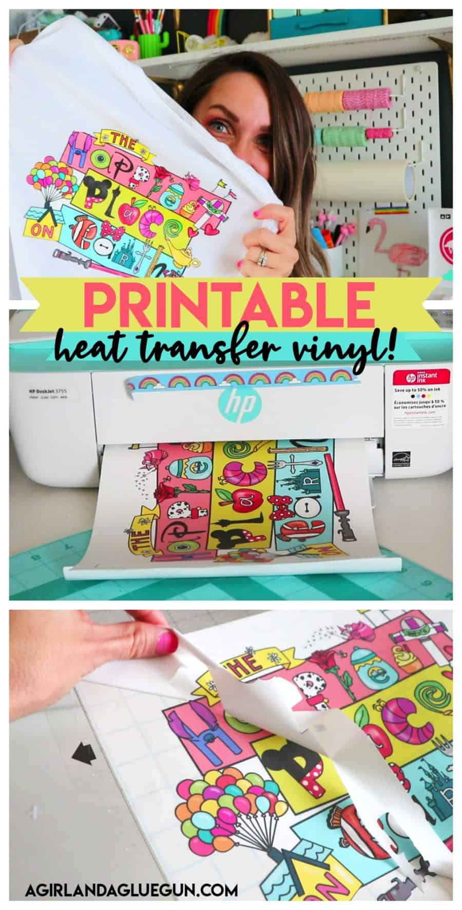 Printable Heat Transfer Vinyl - A Girl And A Glue Gun regarding How to Use Printable Htv