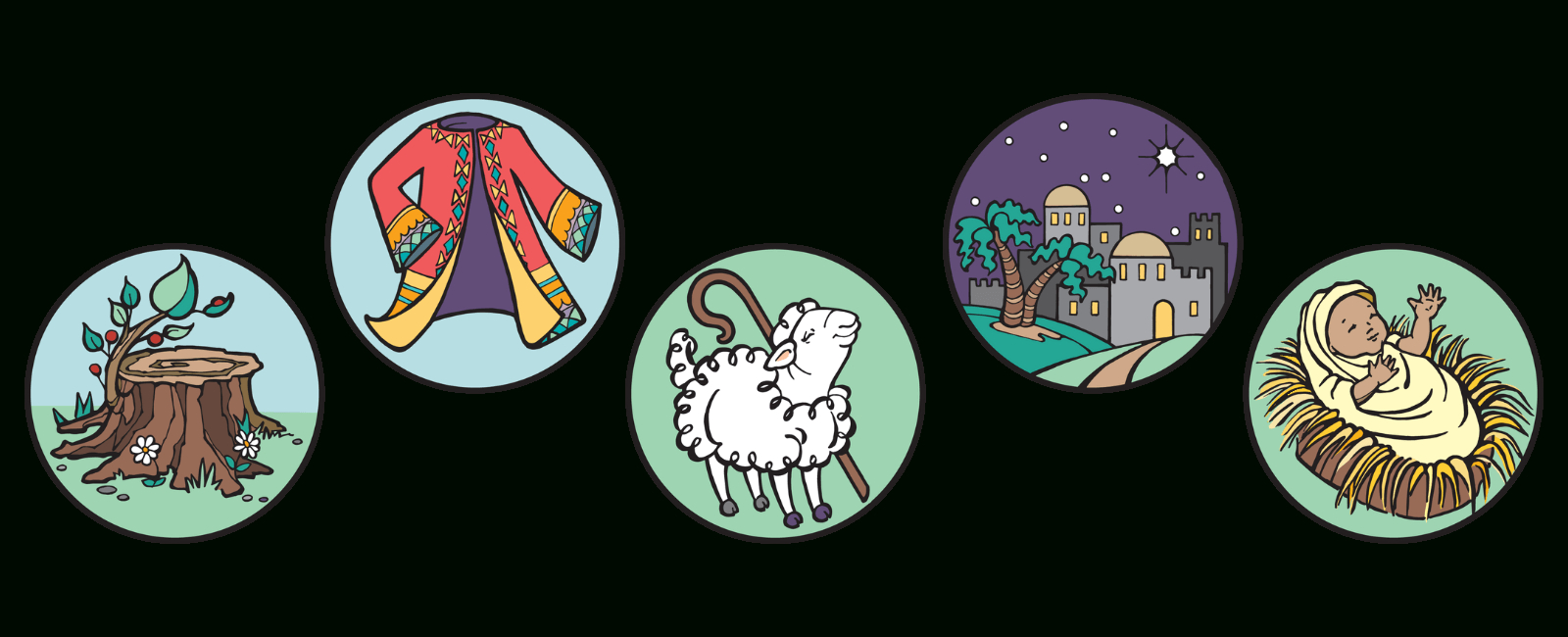 Printable Jesse Tree Ornaments | Faithward intended for Jesse Tree Ornaments Free Printable