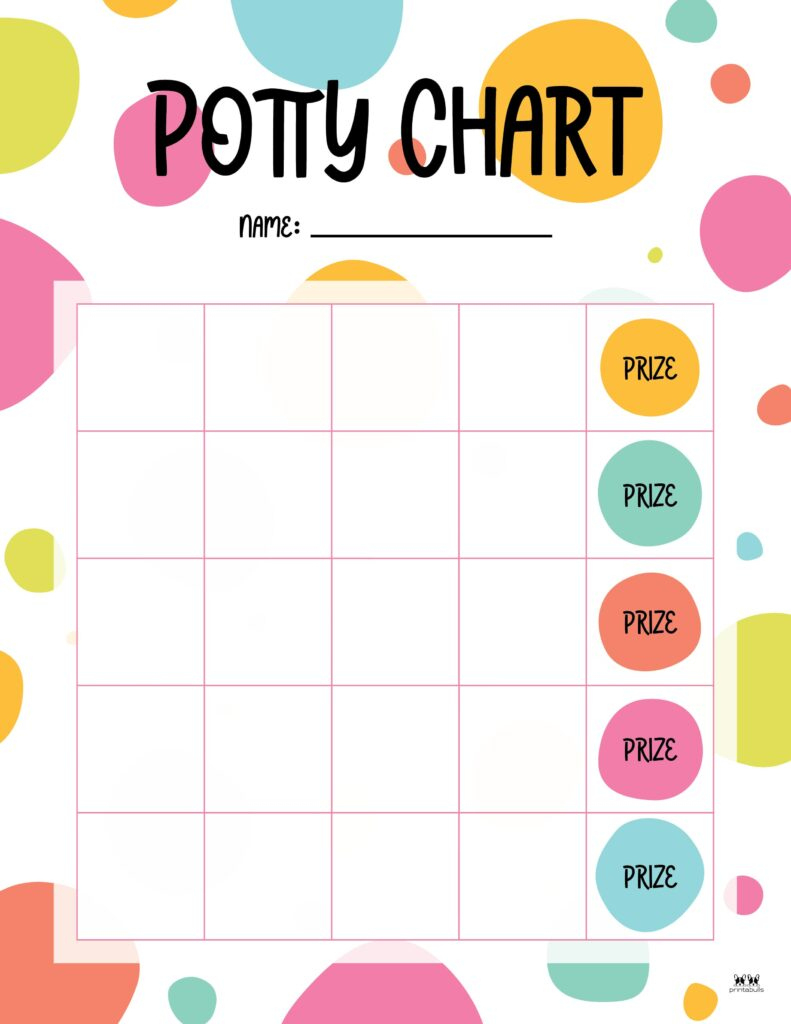 Printable Potty Training Charts - 20 Pages | Printabulls with Free Printable Potty Training Charts