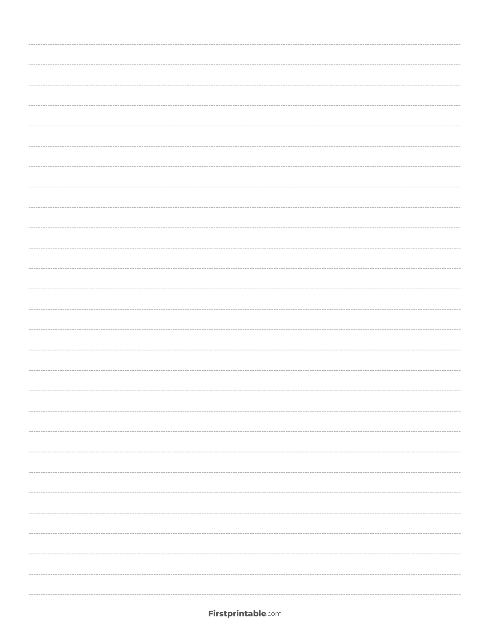 Printable Wide Ruled Paper Template For Free in Wide Ruled Printable Lined Paper