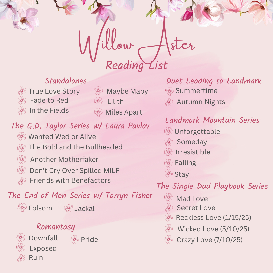 Reading Order — Willow Aster with regard to Laura Pavlov Reading Order Printable List