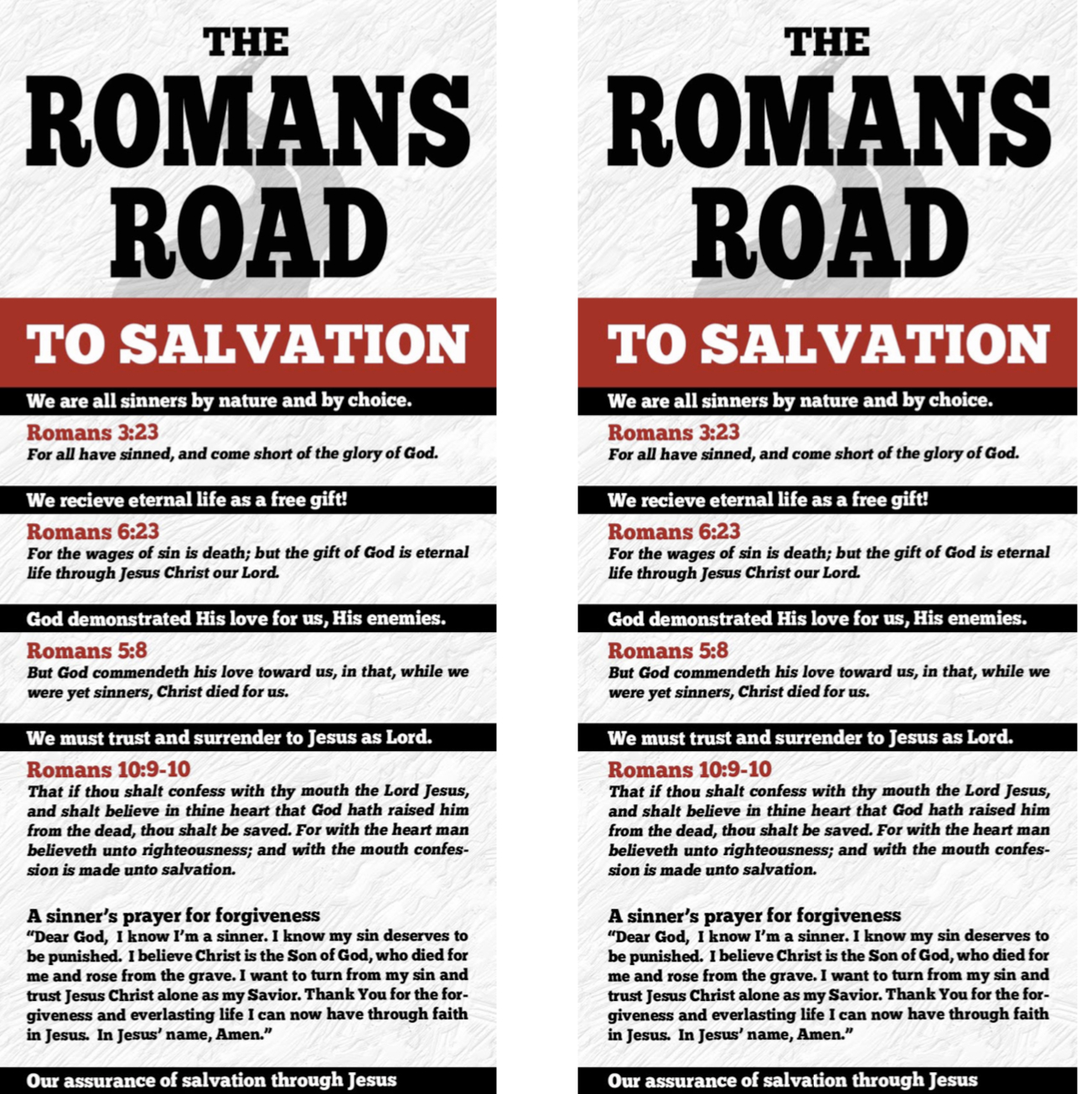 Roman Road To Salvation - Teen Missions regarding Romans Road To Salvation Printable