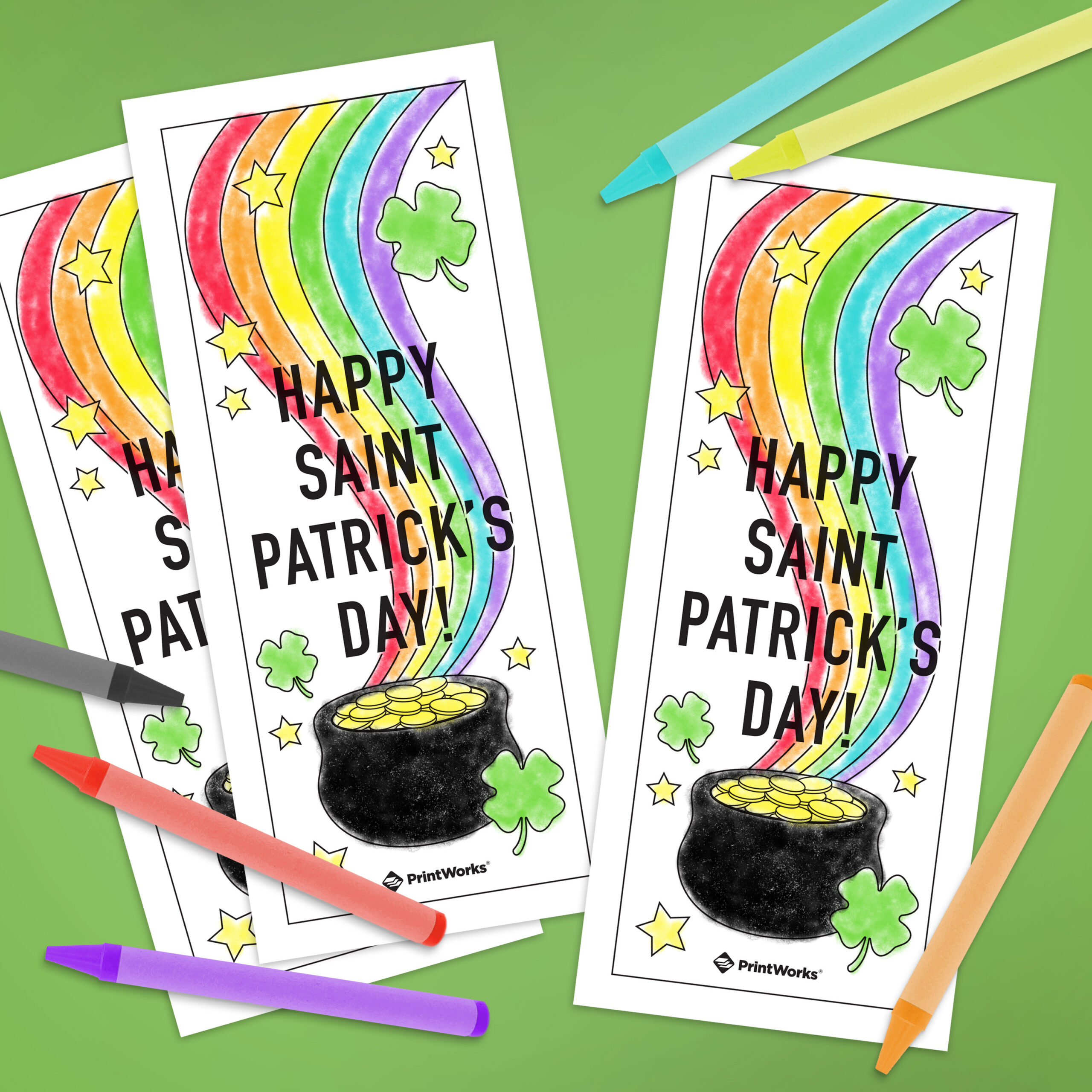 Saint Patrick'S Day Bookmarks - Free Printable Download intended for St Patrick'S Day Craft Printable