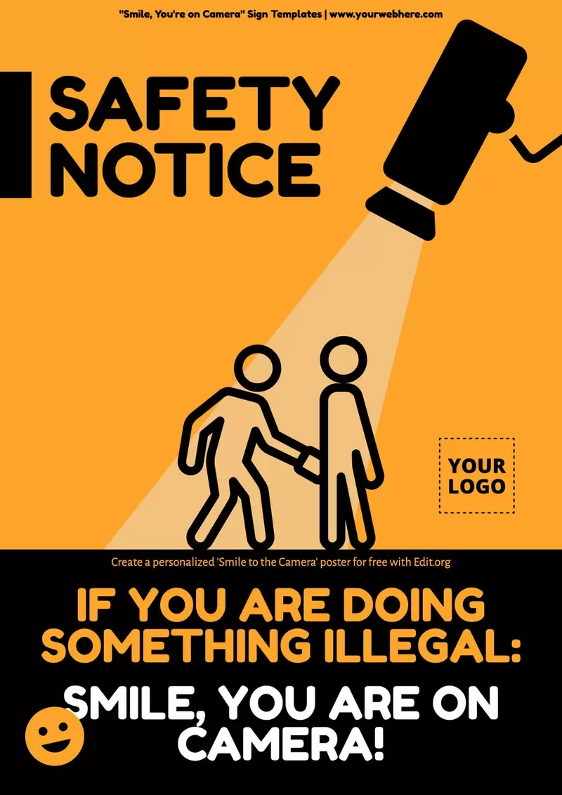 Smile, You Are On Camera Sign Templates intended for Video Surveillance Signs Free Printable