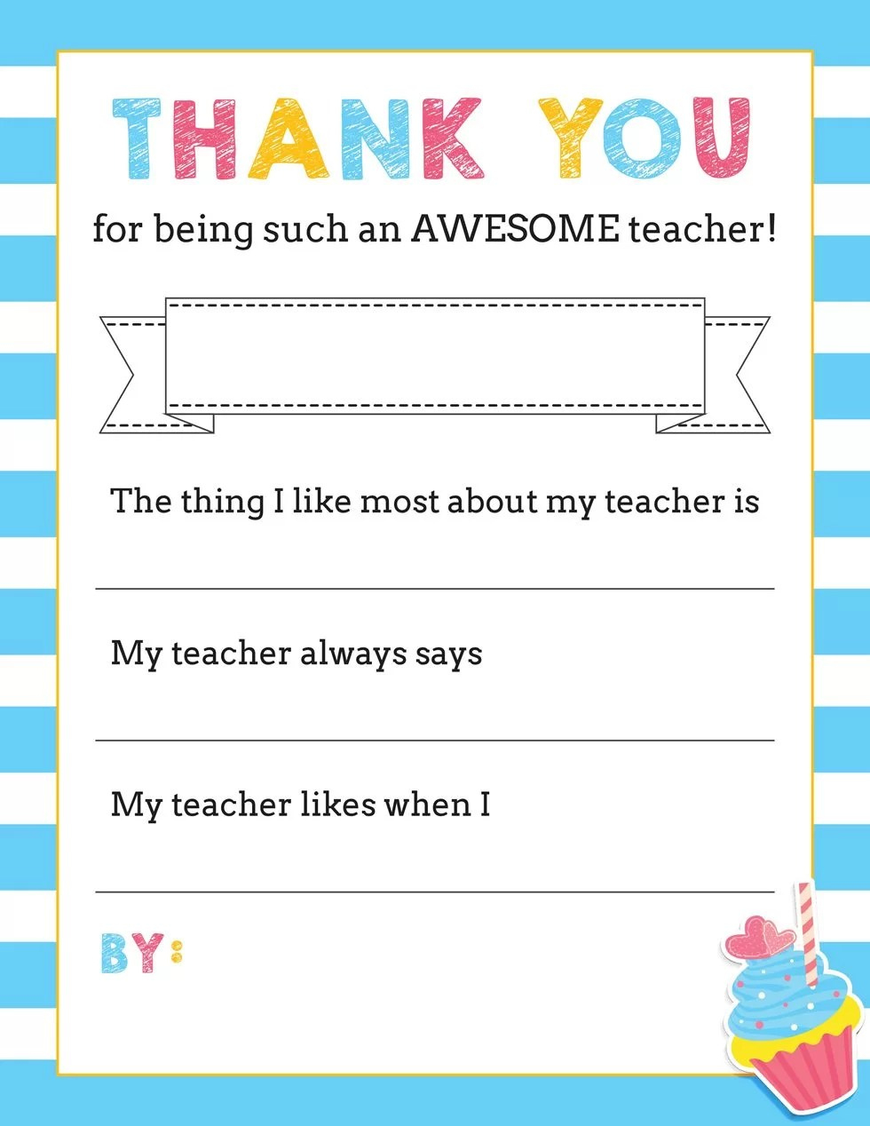 Teacher Appreciation Cards Free Printable - Printable Party Favors regarding Free Teacher Thank You Printables