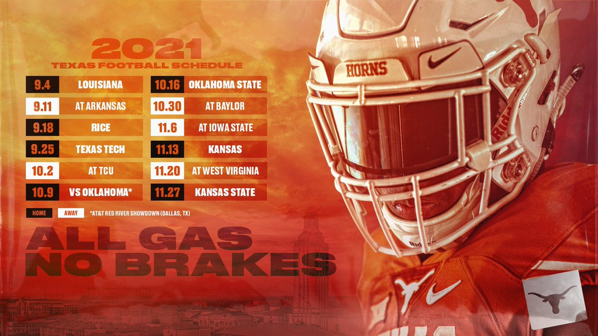 Texas Football On X within Texas Longhorns Football Schedule Printable