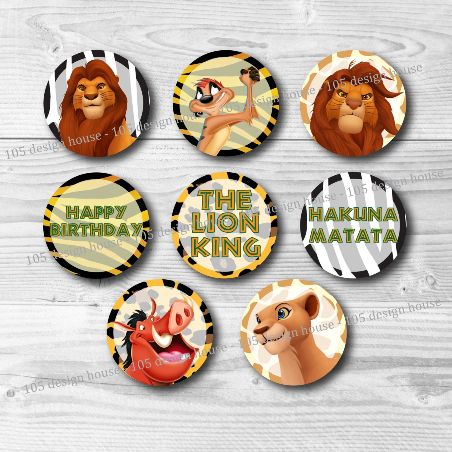 The Lion King Cupcake Toppers Printable 2" Cupcake Toppers - The throughout Lion King Cupcake Toppers Printable