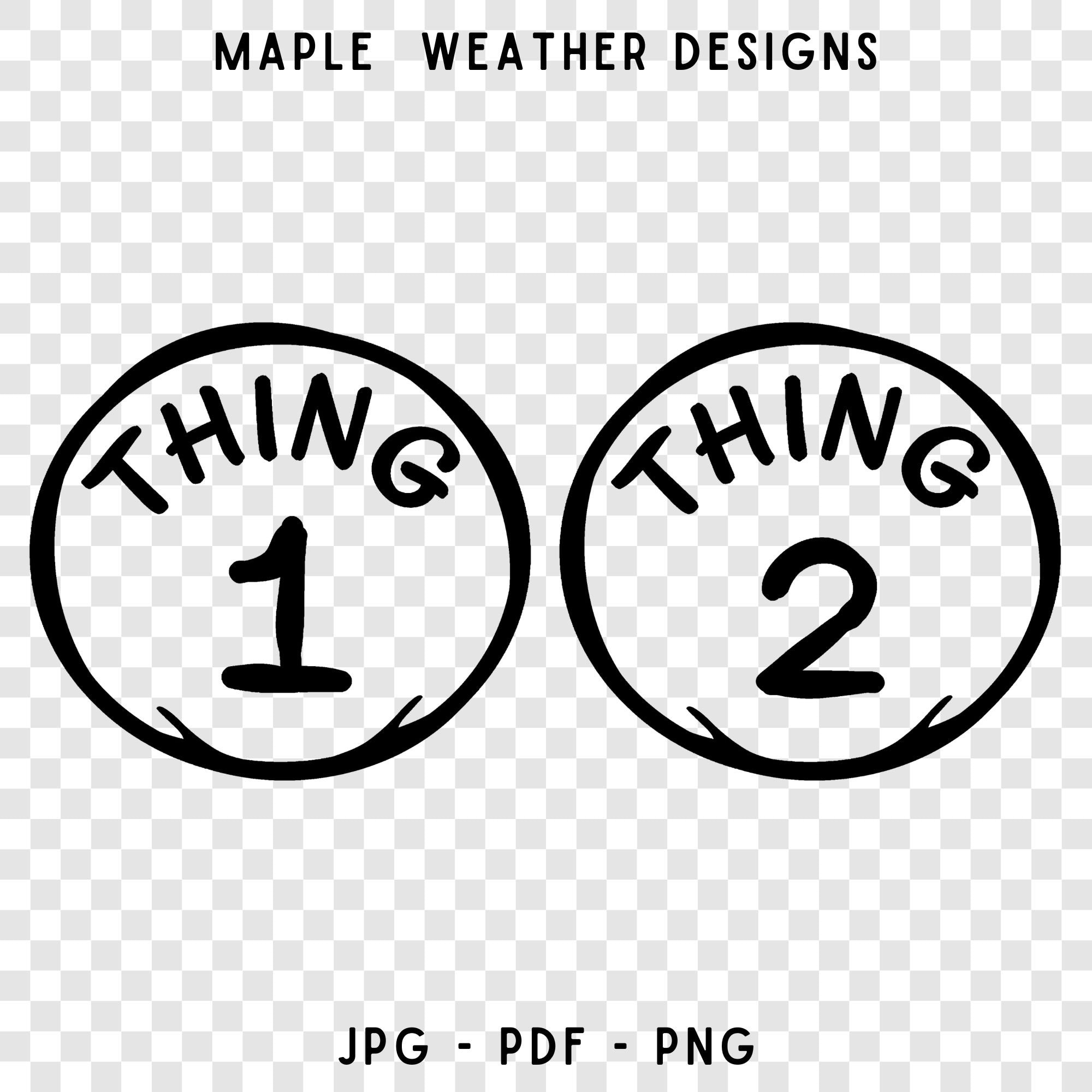 Thing 1 Thing 2 Png Thing 1 Png Dr Seuss Png Dr. Seuss Png Thing within Thing One And Thing Two Printable Logo
