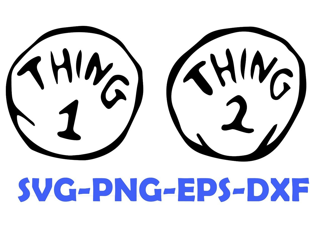 Thing Alphabet Svg | Thing 1 And Thing 2 Svg | Dr. Seuss Inspired intended for Thing One And Thing Two Printable Logo