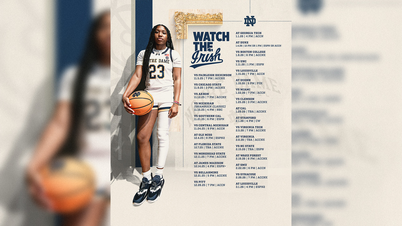Times, Networks Announced For 2025-26 Season – Notre Dame Fighting within Uconn Women's Basketball Schedule 23 24 Printable