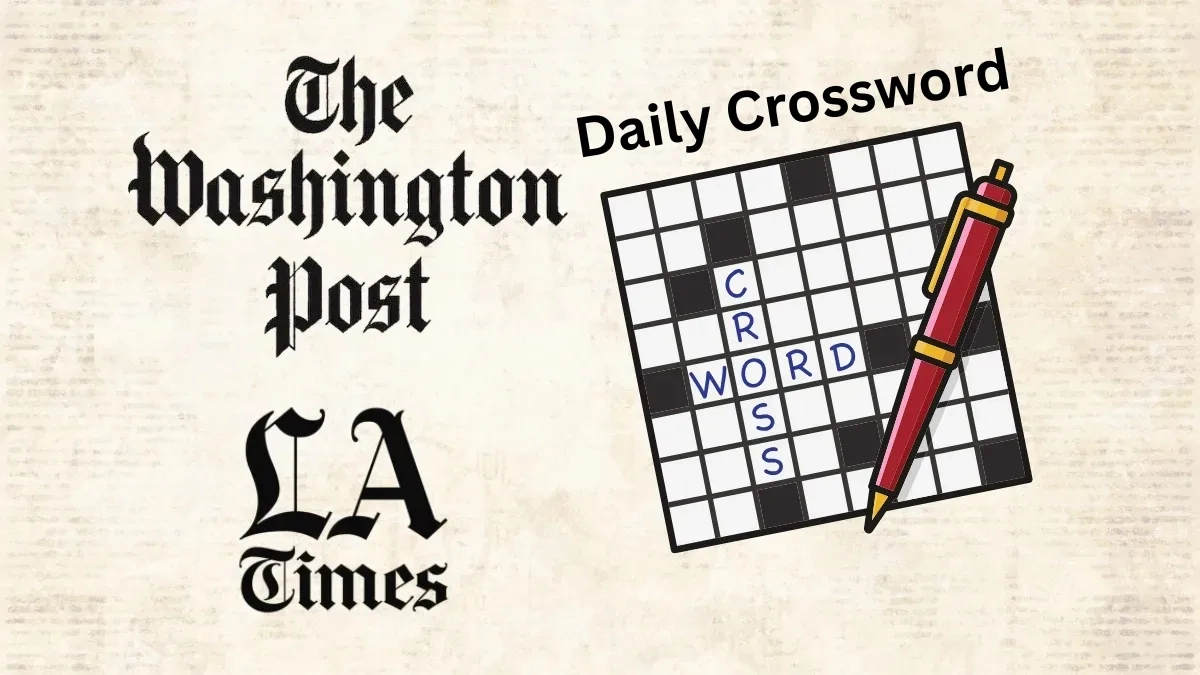 Today'S Washington Post/La Times Daily Crossword Answers And Hint within Printable Crossword Puzzles Washington Post