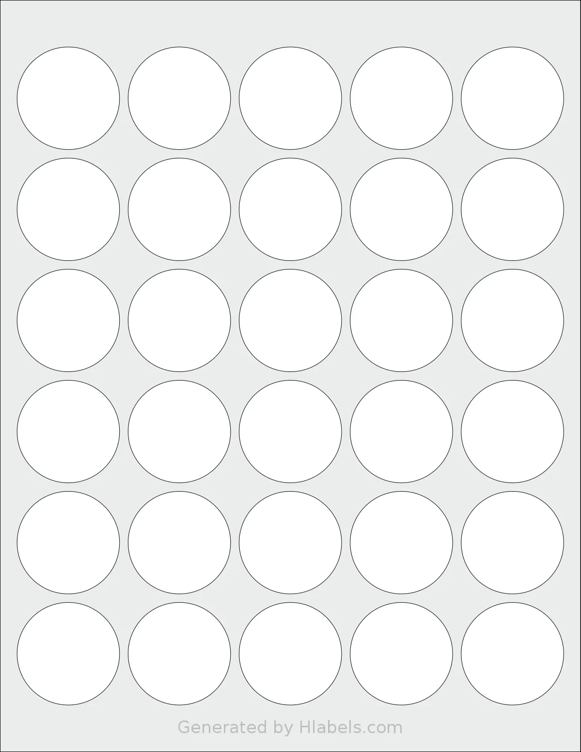 Townstix® Us-Round-1.5 Label Template | Print Online Instantly throughout 1.5 Inch Circle Template Free Printable