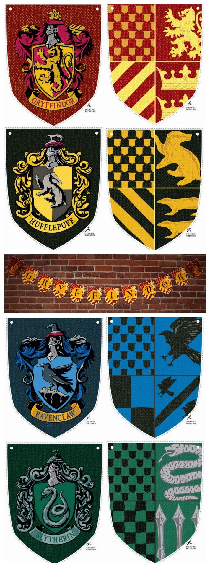Truebluemeandyou: Halloween & Cosplay Diys regarding Harry Potter House Crest Printable