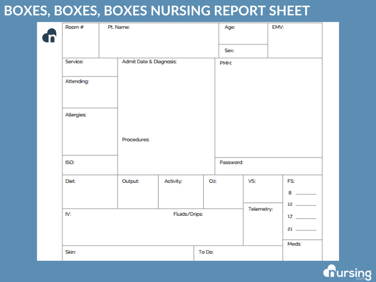 Ultimate Nursing Report Sheet Database & Free Downloads regarding Free Printable Nurse Report Sheet
