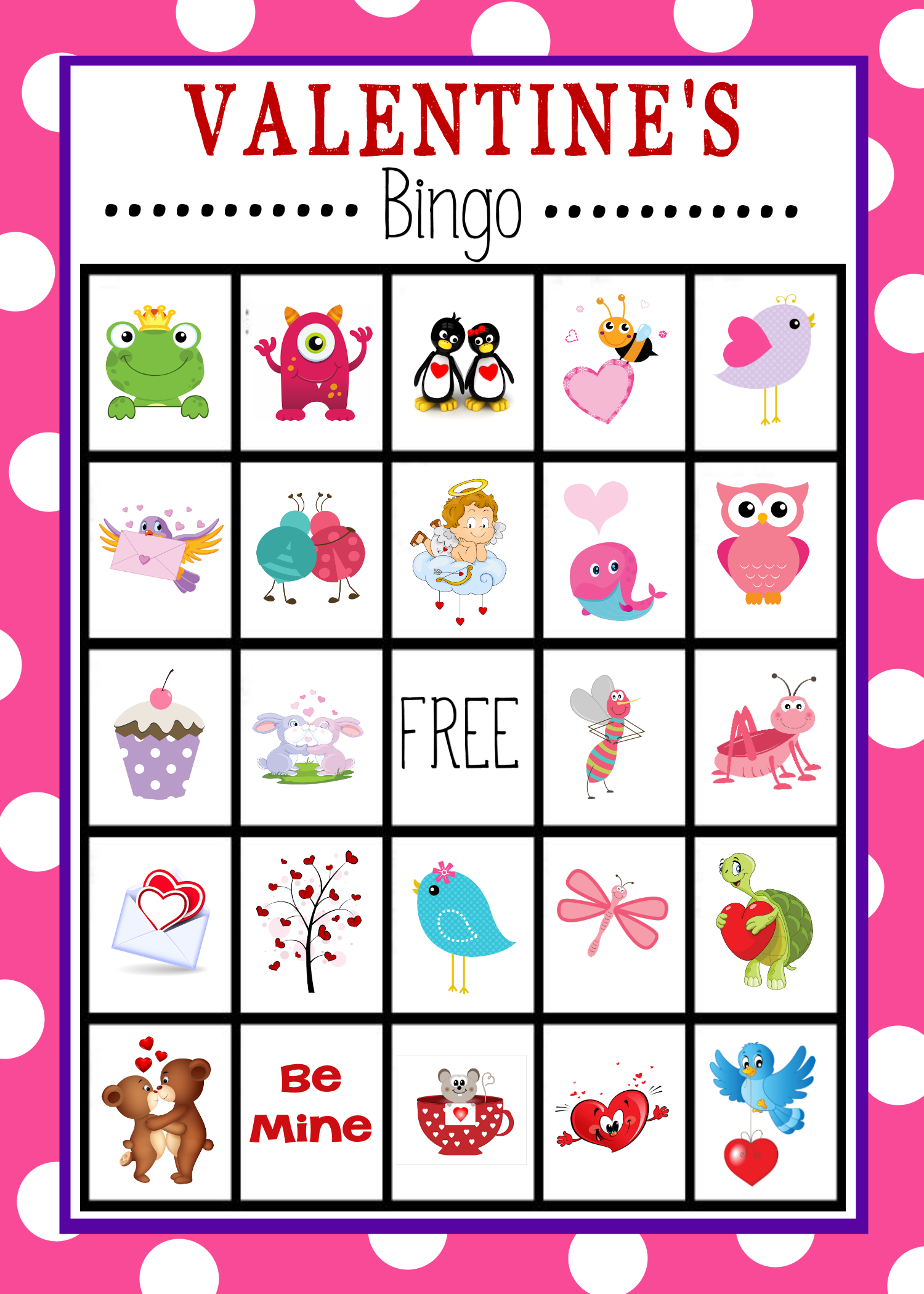 Valentine'S Bingo Game - Crazy Little Projects with Valentine's Day Bingo Printable Free