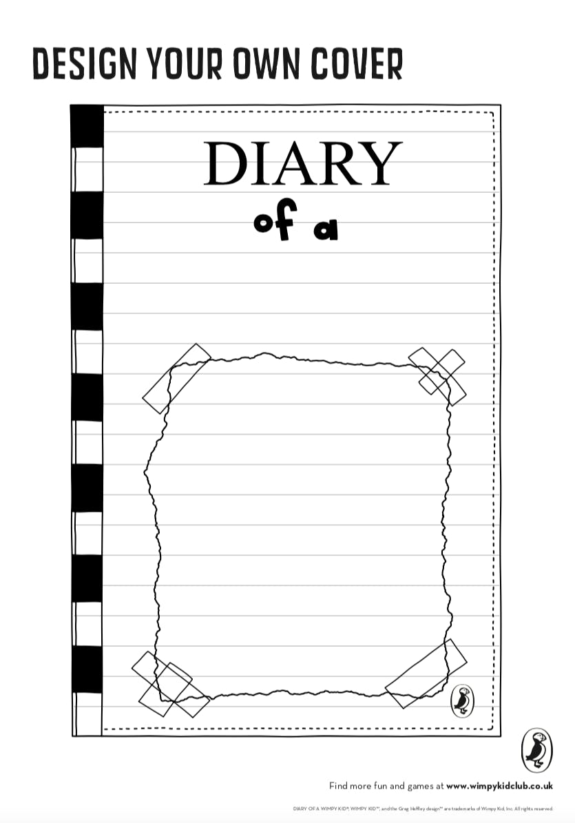 Wrecking Ball: Diary Of A Wimpy Kid - Design Your Own Cover regarding Create Your Own Printable Book